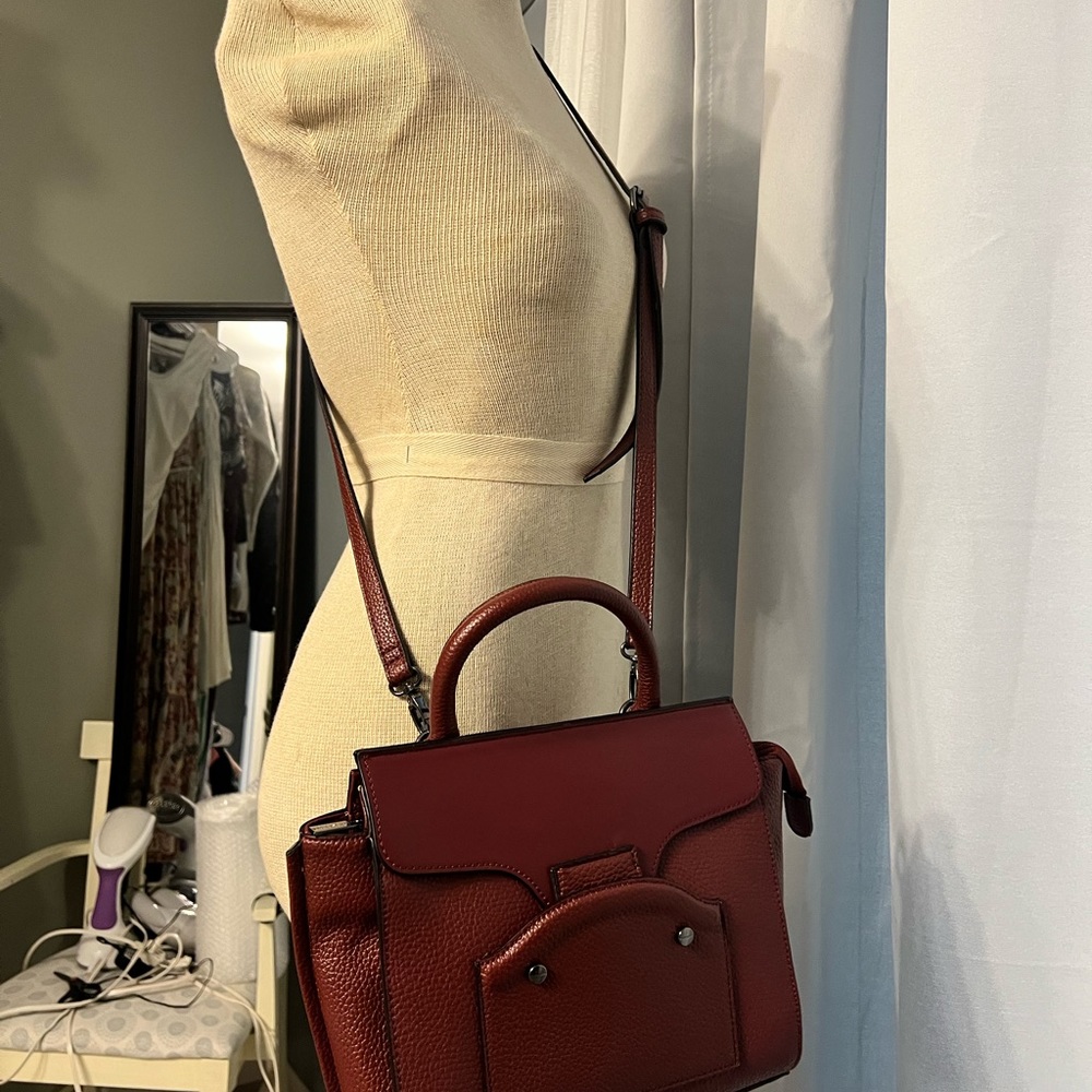 Nwot Danielle Nicole Veronica Satchel Burgundy / … - image 3